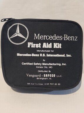 new MERCEDES BENZ oem Vintage First Aid Kit emergency 1st ML G SL zip case w163